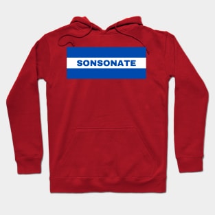 Sonsonate City in El Salvador Flag Colors Hoodie